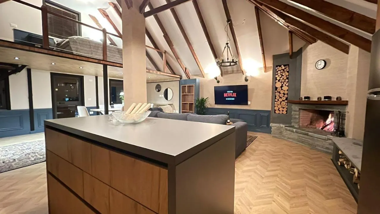 Heart Of Tirana Cozy Loft With Fireplace Appartamento